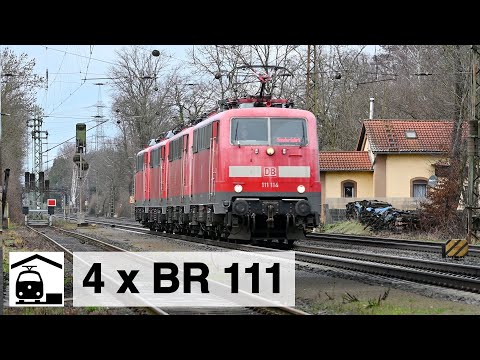 Kahl am Main: Waiting for the 111 convoy [4 at a stroke]