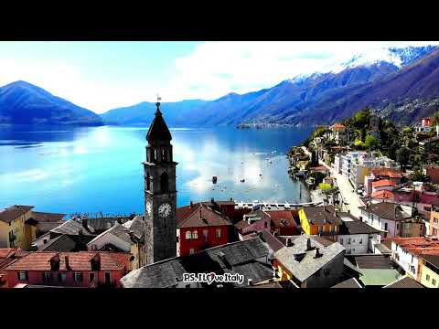 Scenic View of Lake Maggiore in Verbania, Italy