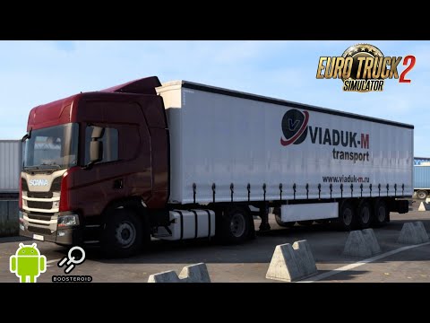 ETS2 1.48 | Android Gameplay |Boosteroid |Scania R450| Viaduk-m Transport skin#boosteroid#ets2#truck