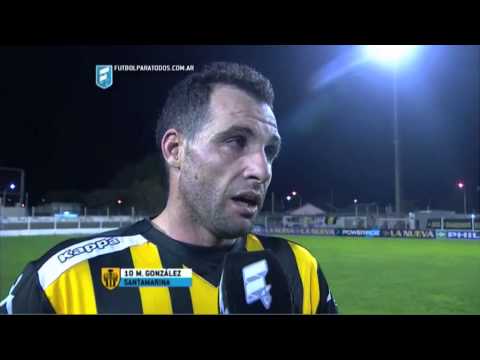 González "El resulto es justo". Santamarina 2 - All Boys 1. Fecha 17. Primera División 2015. FPT.