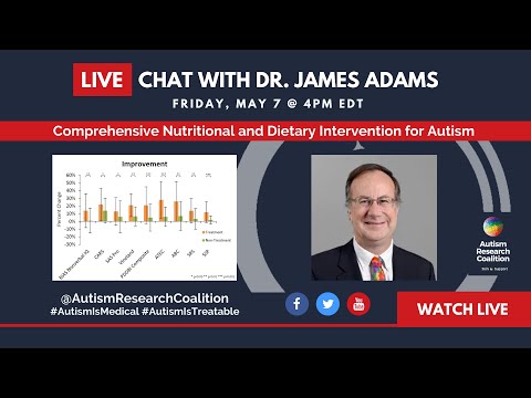 , title : 'Live webinar with Dr. James Adams - Comprehensive Nutritional & Dietary Intervention for Autism'