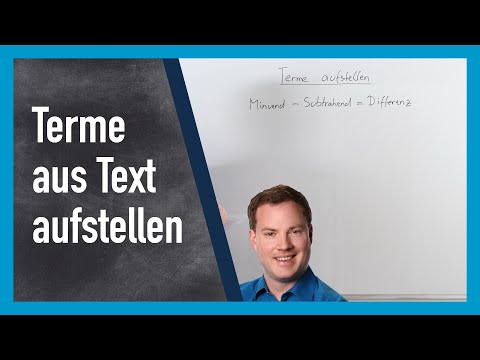 Terme aufstellen aus Text