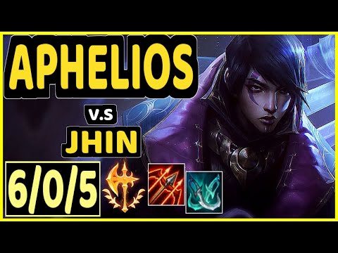 KOBBE (APHELIOS) vs JHIN - 6/0/5 KDA BOTTOM ADC GAMEPLAY - EUW Ranked GRANDMASTER