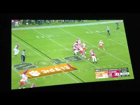 Justyn Ross One-Handed Catch vs Alabama In CFP 2019