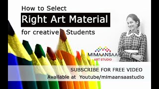 How to select right Art Materials for creative children kids