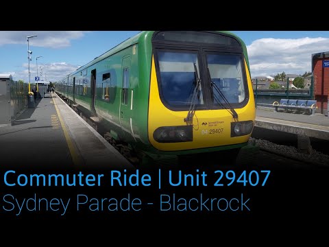 Ride Onboard Commuter 29000 Class DMU number 29407 from Sydney Parade To Blackrock.