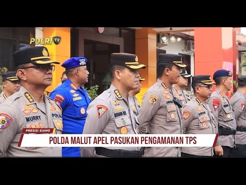 POLDA MALUT PENGAMANAN TPS DAN REKAPITULASI DI TPS SEBANYAK 845 PERSONEL DITERJUNKAN