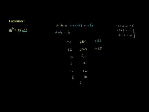 Factoriser un trinôme dont le premier coefficient est différent de 1