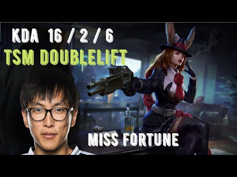 TSM Doublelift Miss Fortune vs Ezreal - Botlane Matchup SoloQ (Duo with Bjergsen)