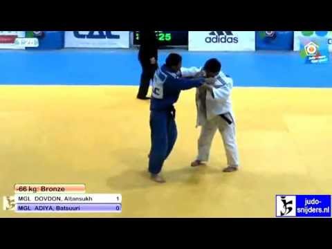 Judo: Altansukh Dovdon (MGL) - Batsuuri Adiya (MGL) [-66kg] bronze