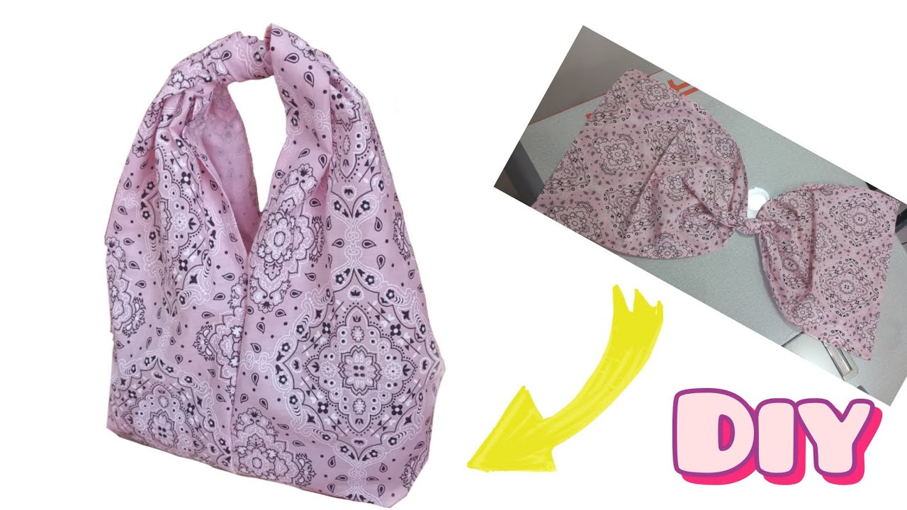 Simple fabric bag❗In 5 minutes it's ready-Even beginners can do #diy #sewing #1