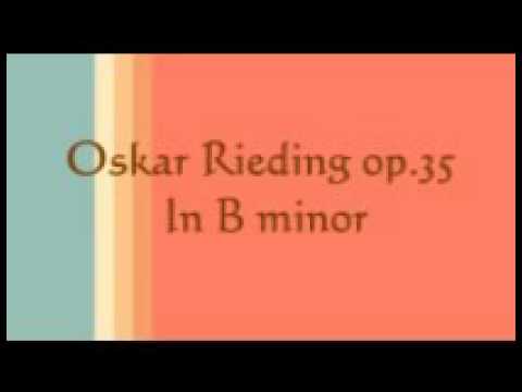 Oskar Rieding, Violin Concertino op 35 in B minor mov1