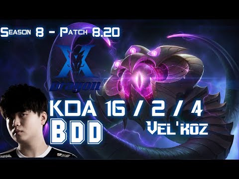 KZ BDD VEL'KOZ vs LISSANDRA Mid - Patch 8.20 KR Ranked