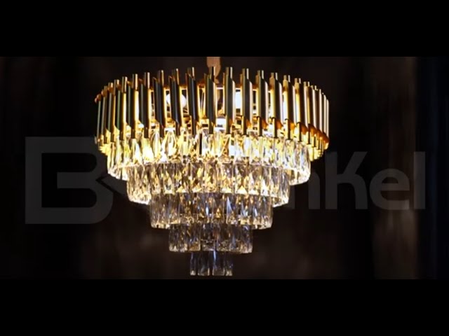 Vídeo relacionado con con 6 Luces Moderna Sala de Estar de Cristal Minimalista LED LED LEACHING SHOLING SALING Hall SALER SALUNGE Chandeliers, Luz Colgante