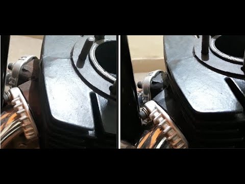 Fixing the paint on the exhaust ports of the Roadking