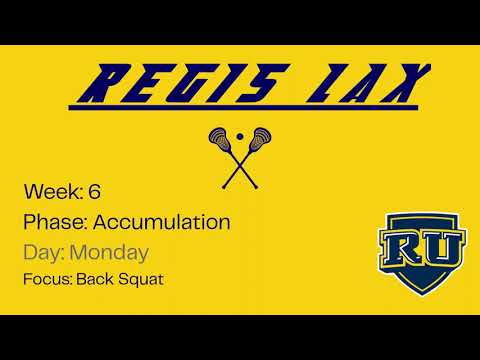 LAX Off-Season Phase 2.5 - Accumulation Day 1 (Monday) (Week 6)