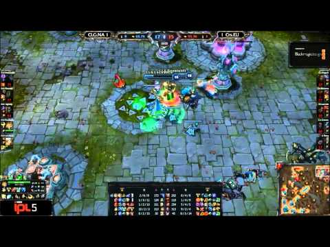 CLG.NA Doublelift Pentakill vs Curse.EU - IPL 5