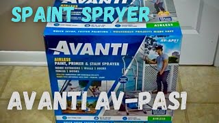 Avanti AV-PAS1 Airless Paint Sprayer - Unboxing and Assembly