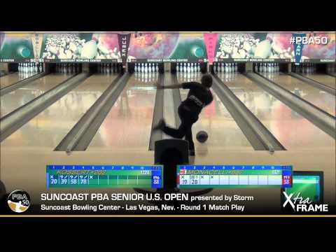 Ageless Amleto Monacelli's incredible bowling style