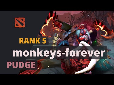 monkeys-forever (Rank 5) plays Pudge Dota 2 Full Game