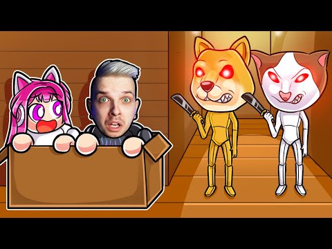 GŁUPI PIES I KOT CHCĄ NAS POŻREĆ! | Cebulsonn i Karolcia