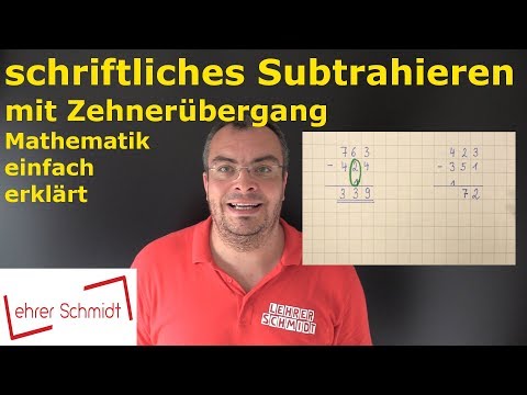 Written subtraction with transition to ten | Mathematics - simply explained | Lehrerschmidt