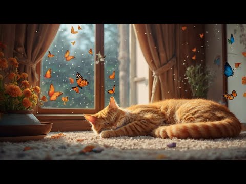 Music for Cats😽 - 12 Hours of Peaceful Piano Music with the Sound of Cats Purring#cat