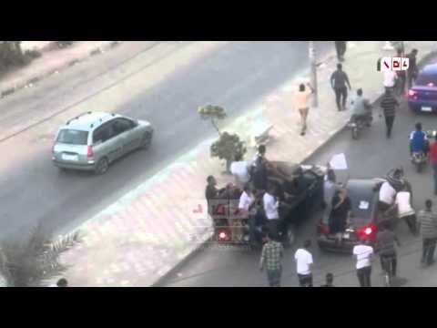 الشرطة بزي مدني مع البلطجية للاعتداء على رافضي الانقلاب في جمعة الغضب بكفر الشيخ