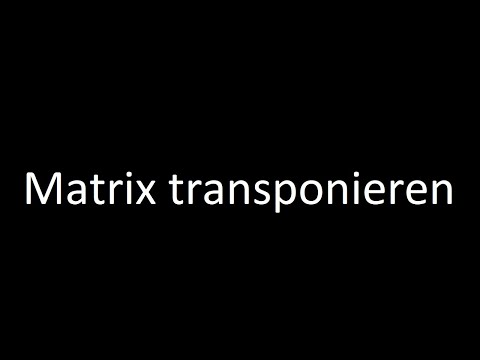 Matrix transponieren
