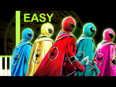POWER RANGERS MYSTIC FORCE THEME - EASY Piano Tutorial