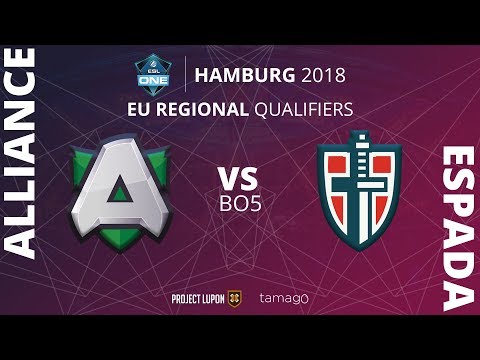 Alliance vs Espada Game 1 (BO5) | ESL One Hamburg 2018