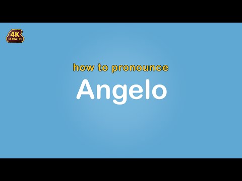 how to pronounce Angelo 【Name】
