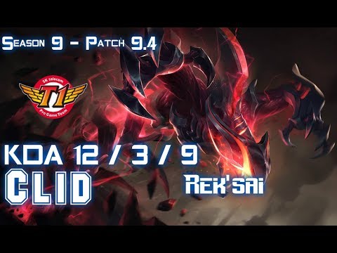 SKT Clid REK'SAI vs ELISE Jungle - Patch 9.4 KR Ranked
