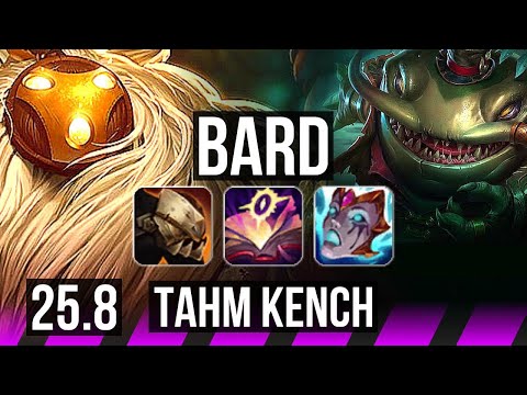 BARD & Jhin vs TAHM KENCH & Senna (SUP) | 6/1/19, 500+ games, 22k DMG | NA Grandmaster | 25.8