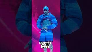 Chris Brown plays too much 🤣#chrisbrown #shorts