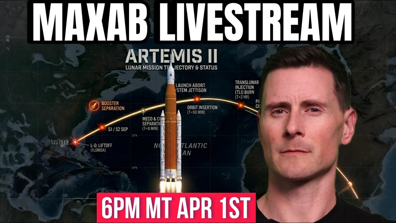 Fighter Pilot Max Afterburner Reacts To ARTEMIS II Moon Mission LIVESTREAM | 6pm MT April 1st