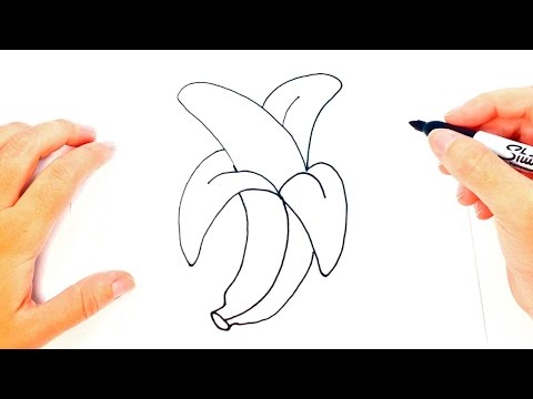 How to draw a Banana | Banana Easy Draw Tutorial