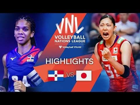 🇩🇴 DOM vs. 🇯🇵 JPN - Highlights Week 1 | Women's VNL 2022