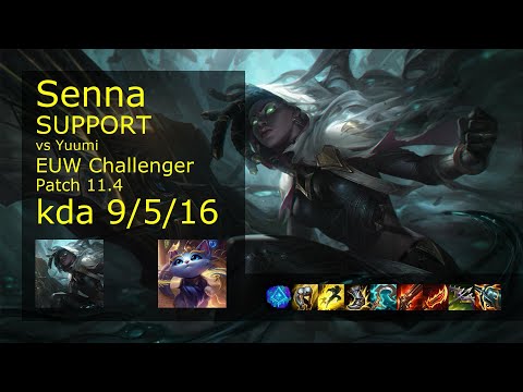 Senna Support & Sion vs Yuumi & Ezreal - EUW Challenger 9/5/16 Patch 11.4 Gameplay