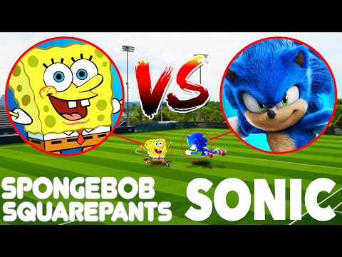 SPONGEBOB SQUAREPANTS FIGHTS SONIC IN REAL LIFE!