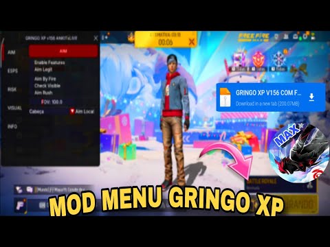 🔥 GRINGO XP V156 Free Fire 2025 - COMO USAR SEM BAN + TUTORIAL COMPLETO!