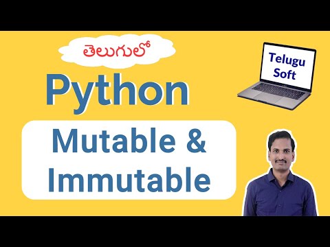 Mutable Immutable In Python In Telugu Python Telugu