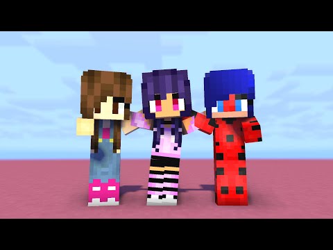 MONSTER SCHOOL : CHICKEN WING MEME 'AVA APHMAU, LAYDYBUG, JULIA' - MINECRAFT ANIMATION