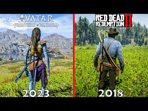 Avatar: Frontiers of Pandora VS Red Dead Redemption 2 Physics Details Graphics Comparison 4k60fps