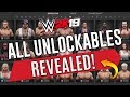 WWE 2k19: ALL Unlockable Superstars, Arenas & Championships Revealed!