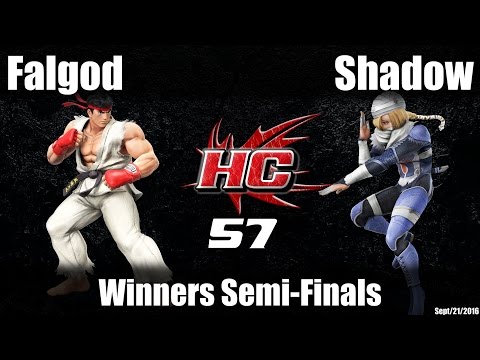 HC57 Sm4sh Winners Semi-Finals: Falgod (Ryu) vs Shadow (Sheik)