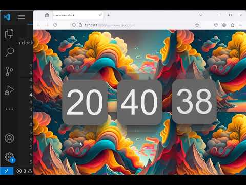 How To Make Countdown Digital Clock Codehtml Css Javascript Step_by_step