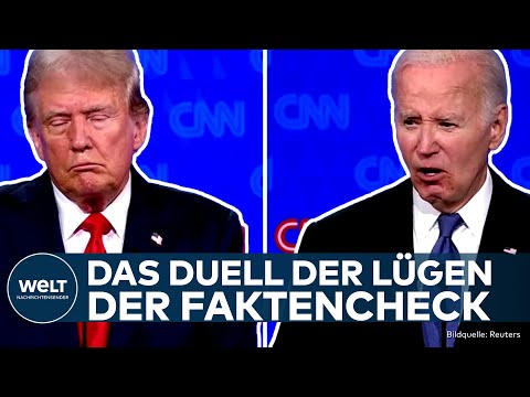 TV-DUELL: Faktencheck! US-Präsident Joe Biden und Donald Trump liefern sich Schlagabtausch der Lügen
