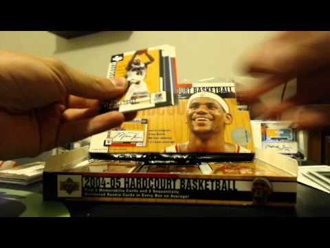 2004-05 Upper Deck basketball HardCourt box break 2 hits