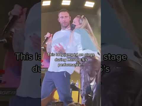 When Fans Jump on Stage… Chaos Turns Sweet😱 #ConcertMoments #FanOnStage #Respect #ArtistReaction